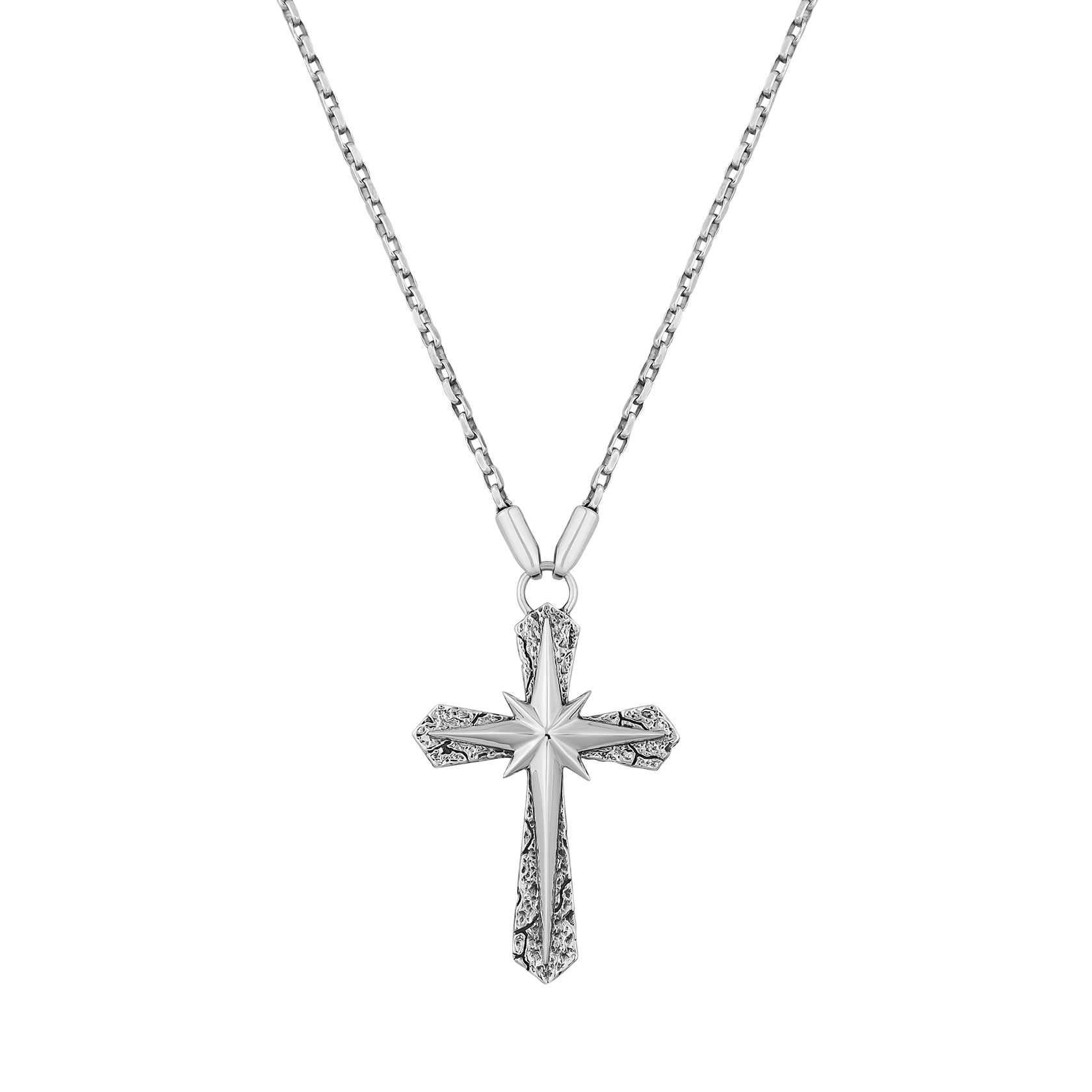 Cross Pendant in Sterling Silver for Men – Clocks and Colours Cross Pendant in Sterling Silver for Men – Clocks and Colours
