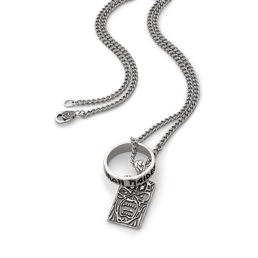 50th Anniversary Stamp x Iron Maiden Sterling Silver Pendant