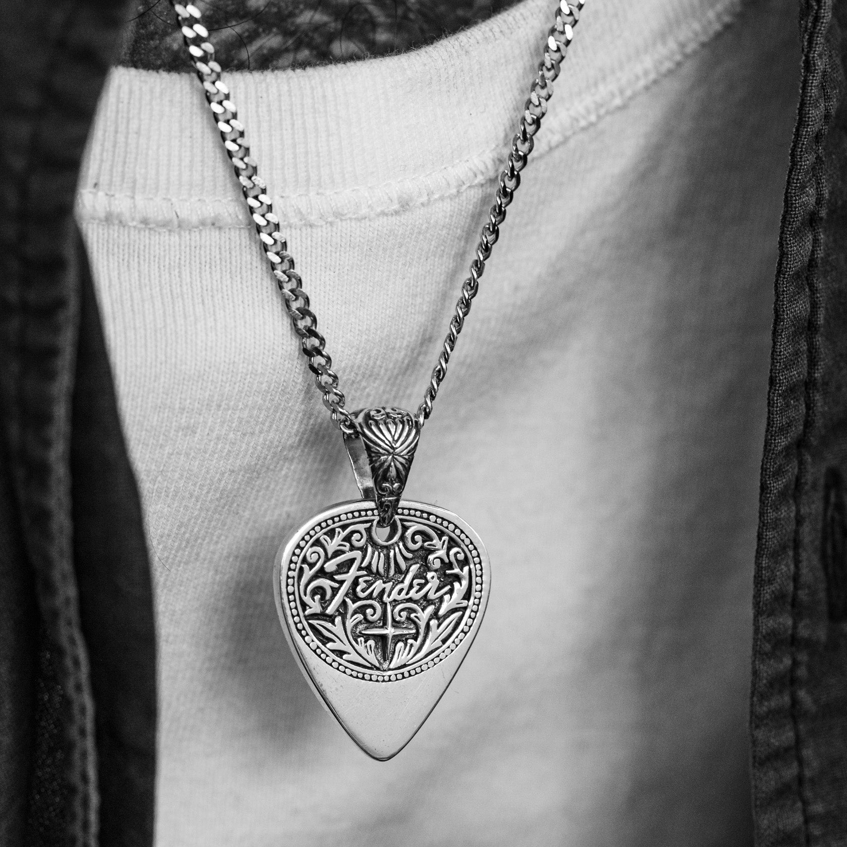 Plectrum x Fender Sterling Silver Pendant