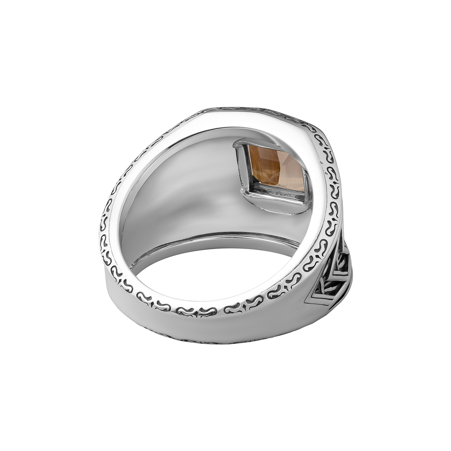 Revel Handcrafted Sterling Silver Ring with Montana Agate stone