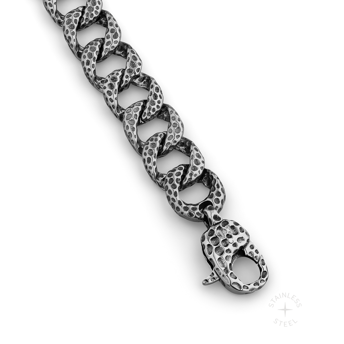 Shakel stainless steel bracelet - off figure