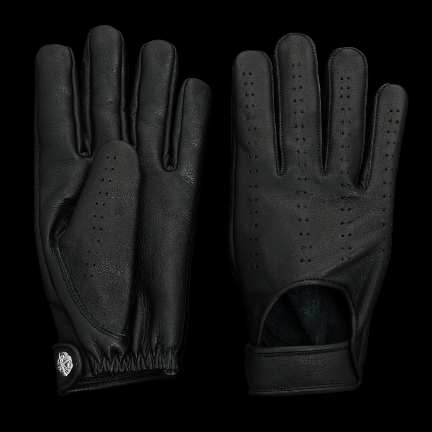 Throttle Moto Glove x Black