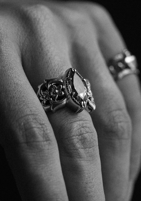 Women's Rings gothic amethyst statement