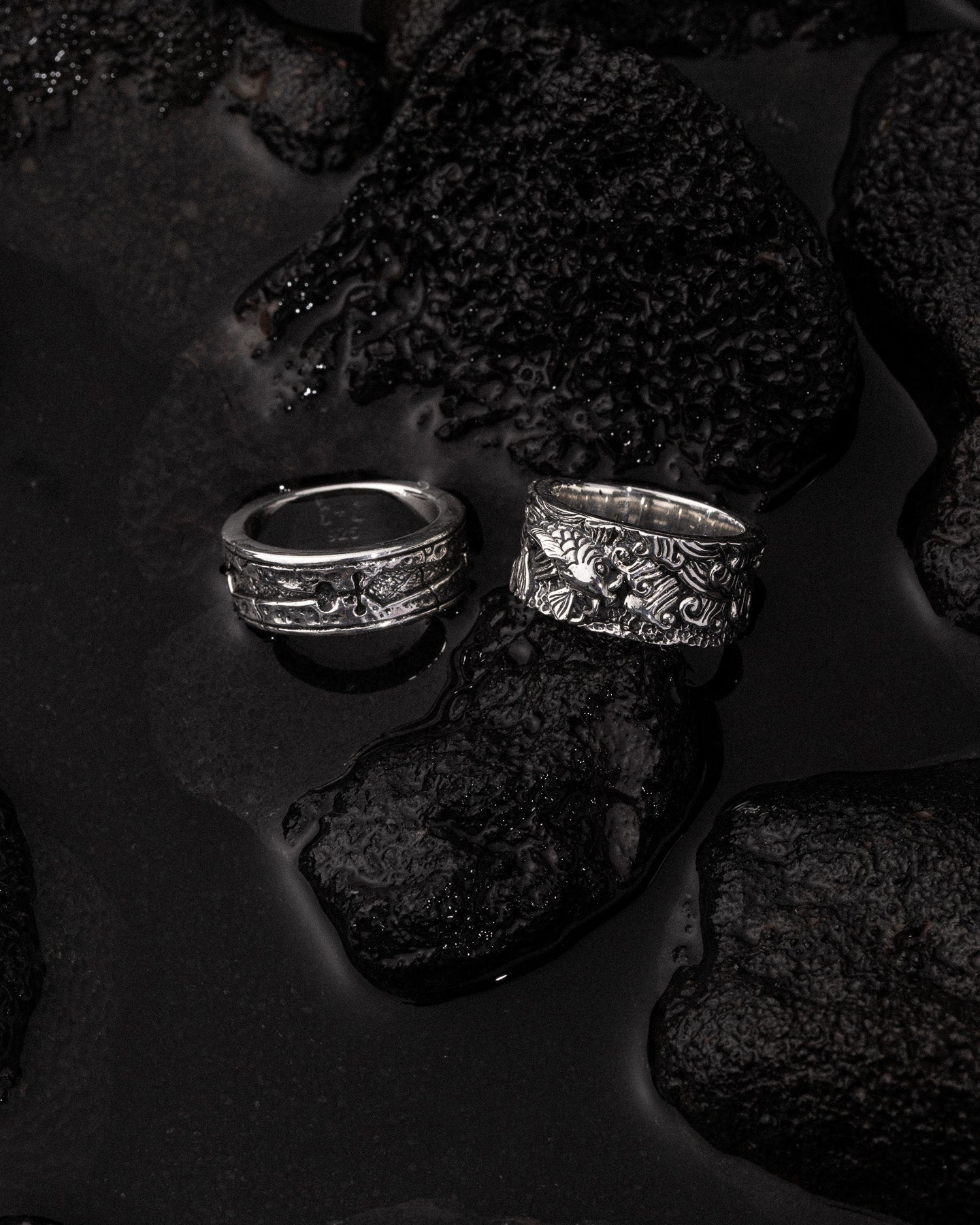 Men's Sterling Silver Rings – Clocks and Colours