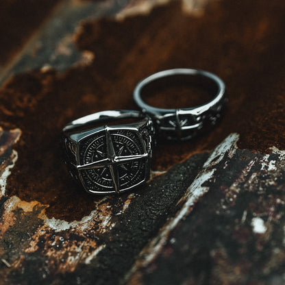 Silver tortuga ring men's