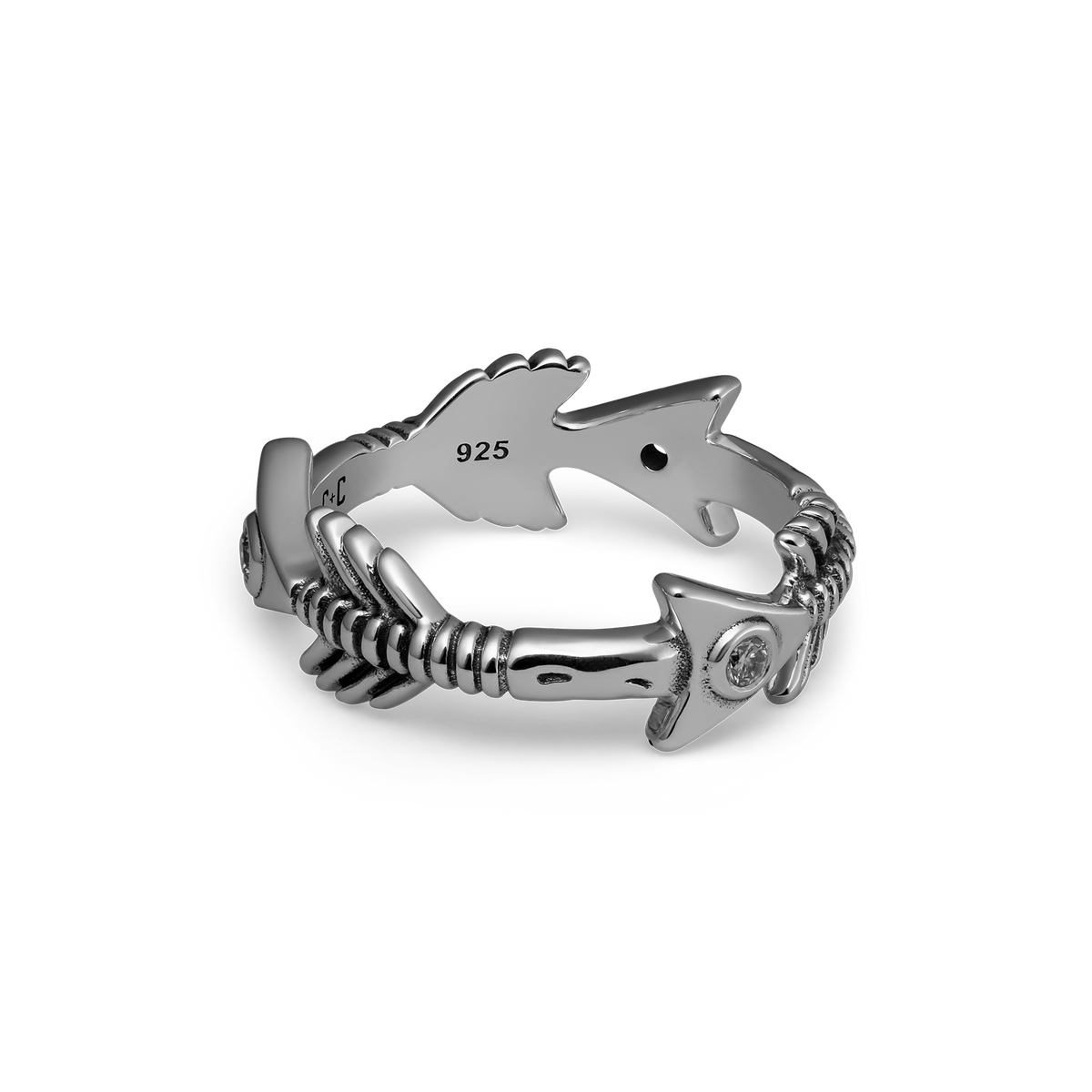 Aim True (Hers) sterling silver ring - off figure
