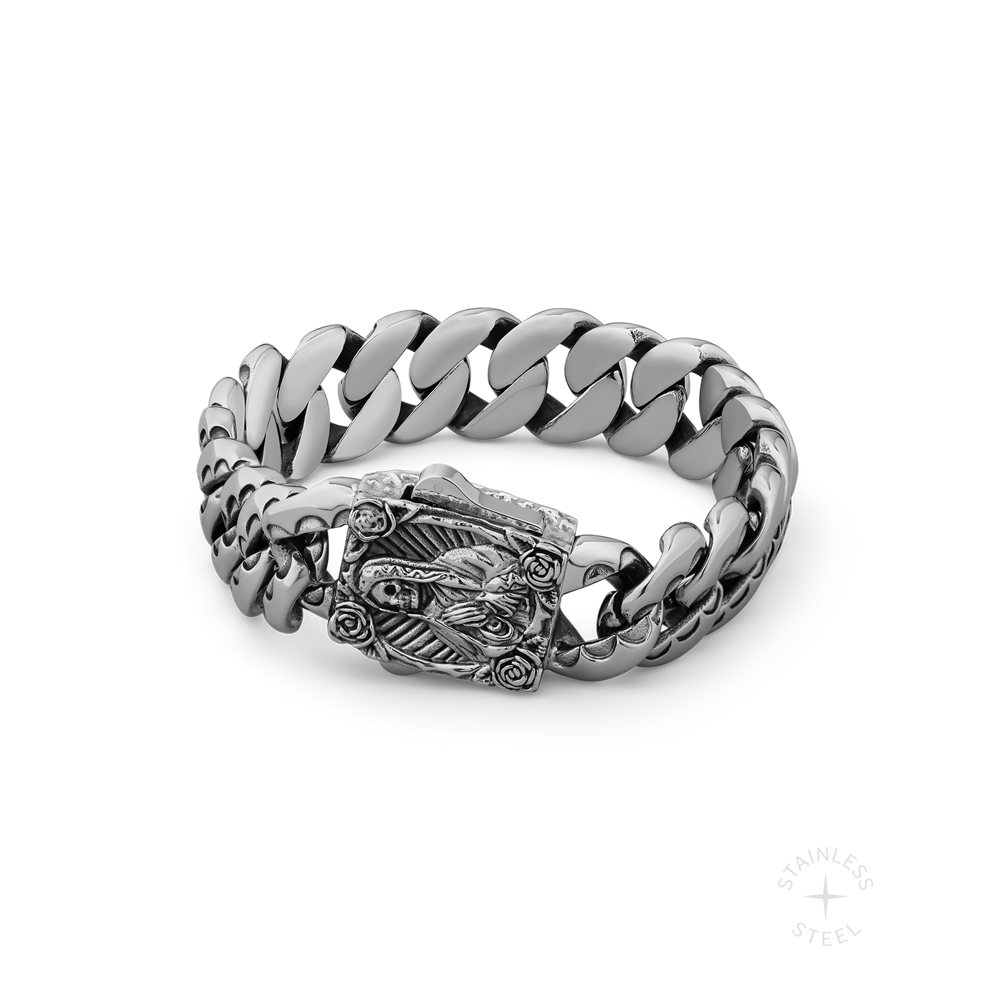 Apparition Stainless Steel Cuban Chain Bracelet for Men