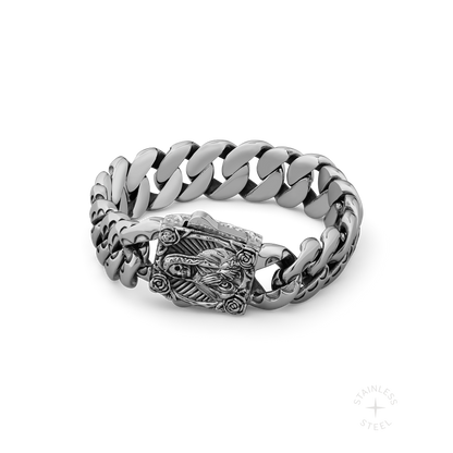 Apparition Stainless Steel Cuban Chain Bracelet for Men