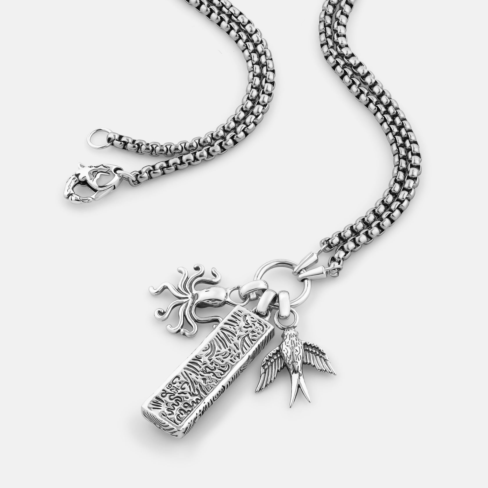 Clocks and Colours Sterling Silver Jewelry Aye, Aye Pendant