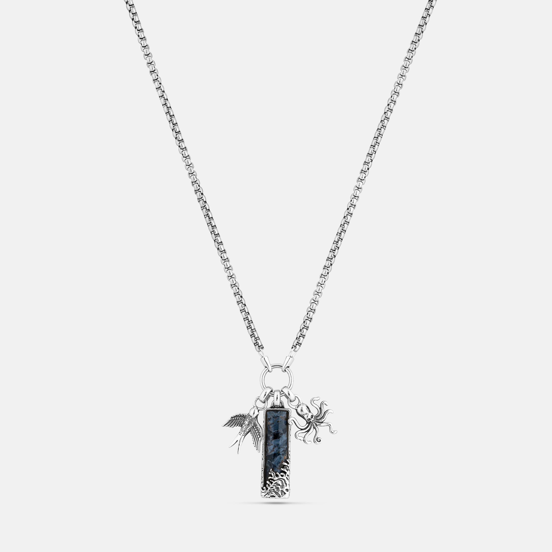 Clocks and Colours Sterling Silver Jewelry Aye, Aye Pendant