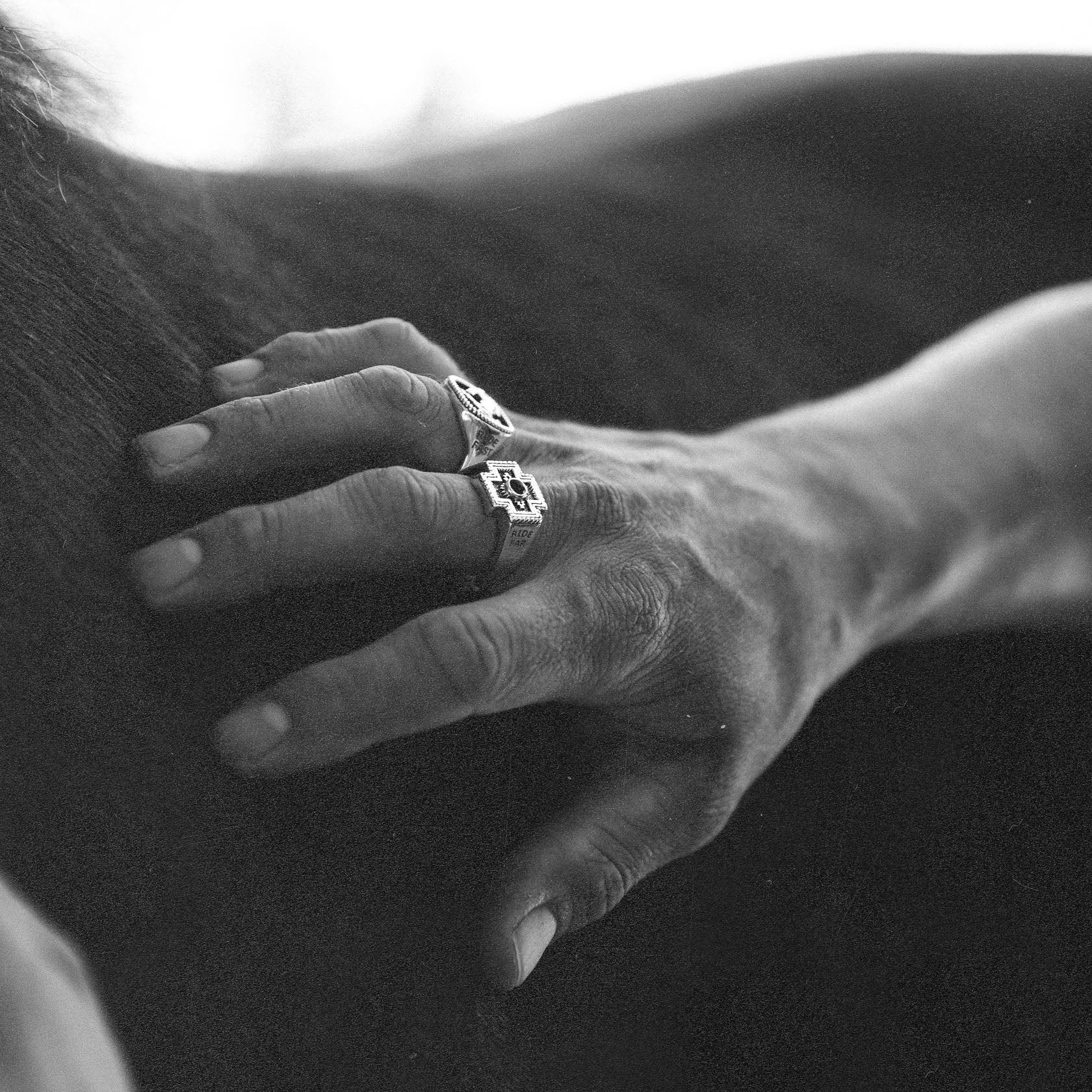 Rodeo Diamond Cross Ranch Sterling Silver Ring with Cross signet Western inspired accessories for men