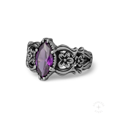 Belladonna stainless steel ring - off figure