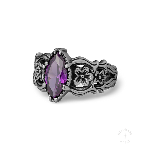 Belladonna stainless steel ring - off figure
