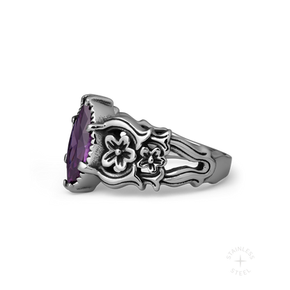 Belladonna stainless steel ring - off figure