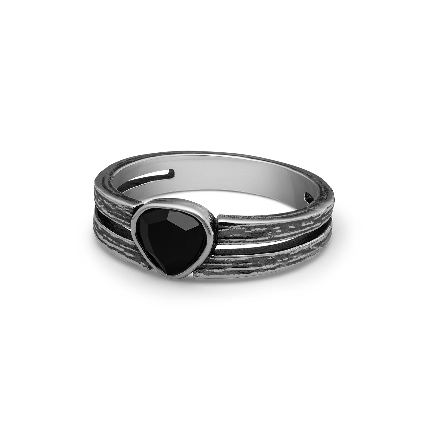 sterling silver black onyx black lotus signet ring