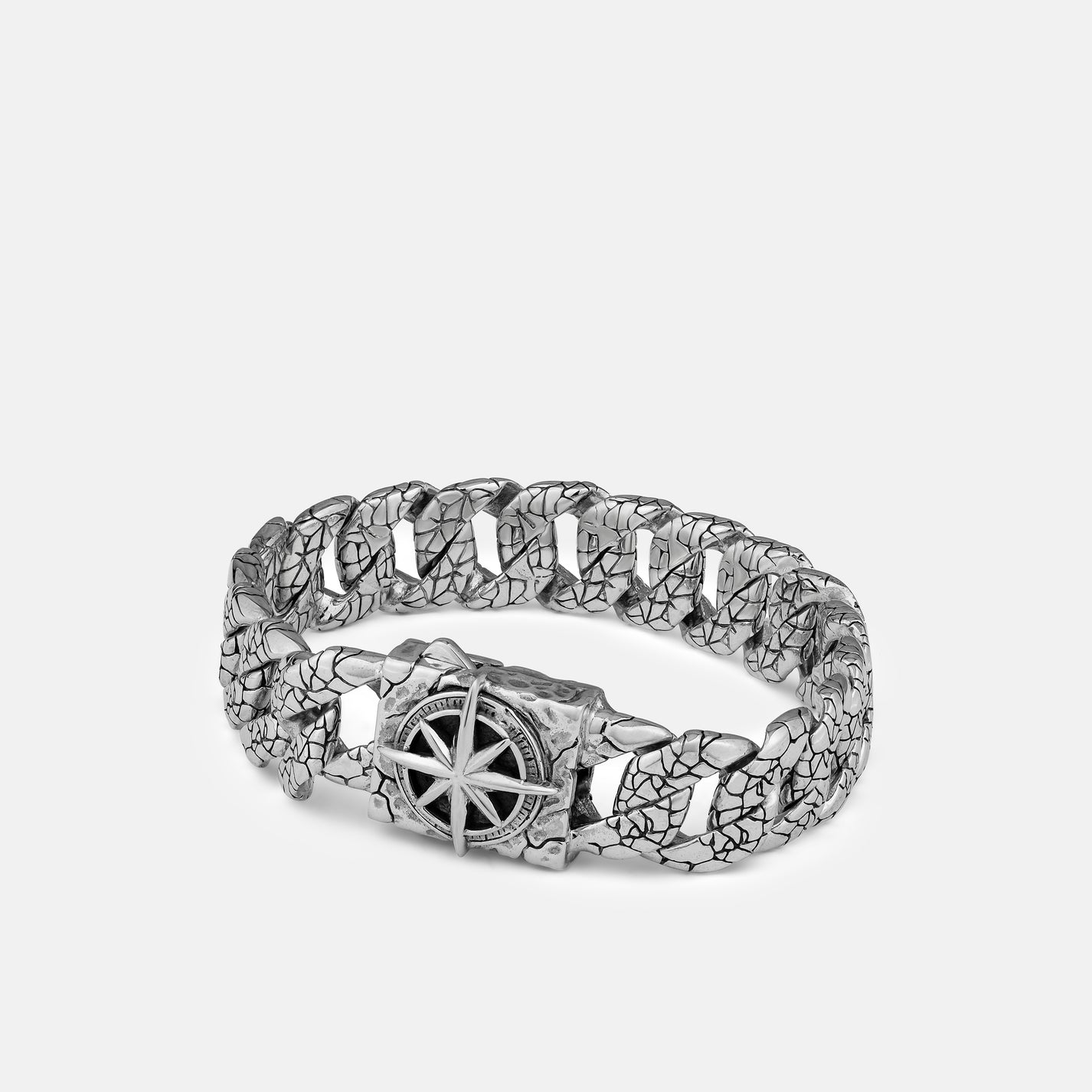 "Broadside" Handcrafted Sterling Silver Men's Bracelet Clocks and Colours