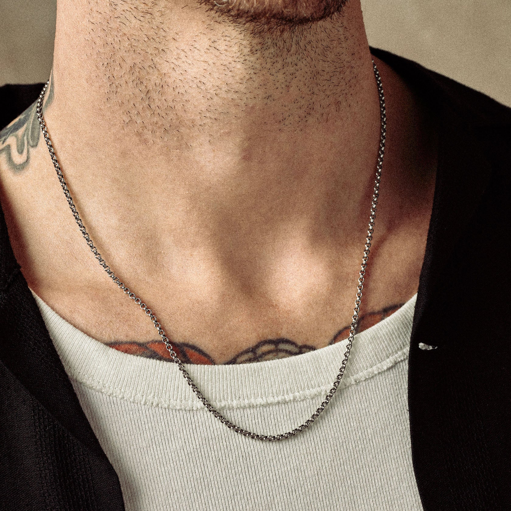 Cable Chain: Sterling Silver Cable Chain Necklace for Men – Clocks