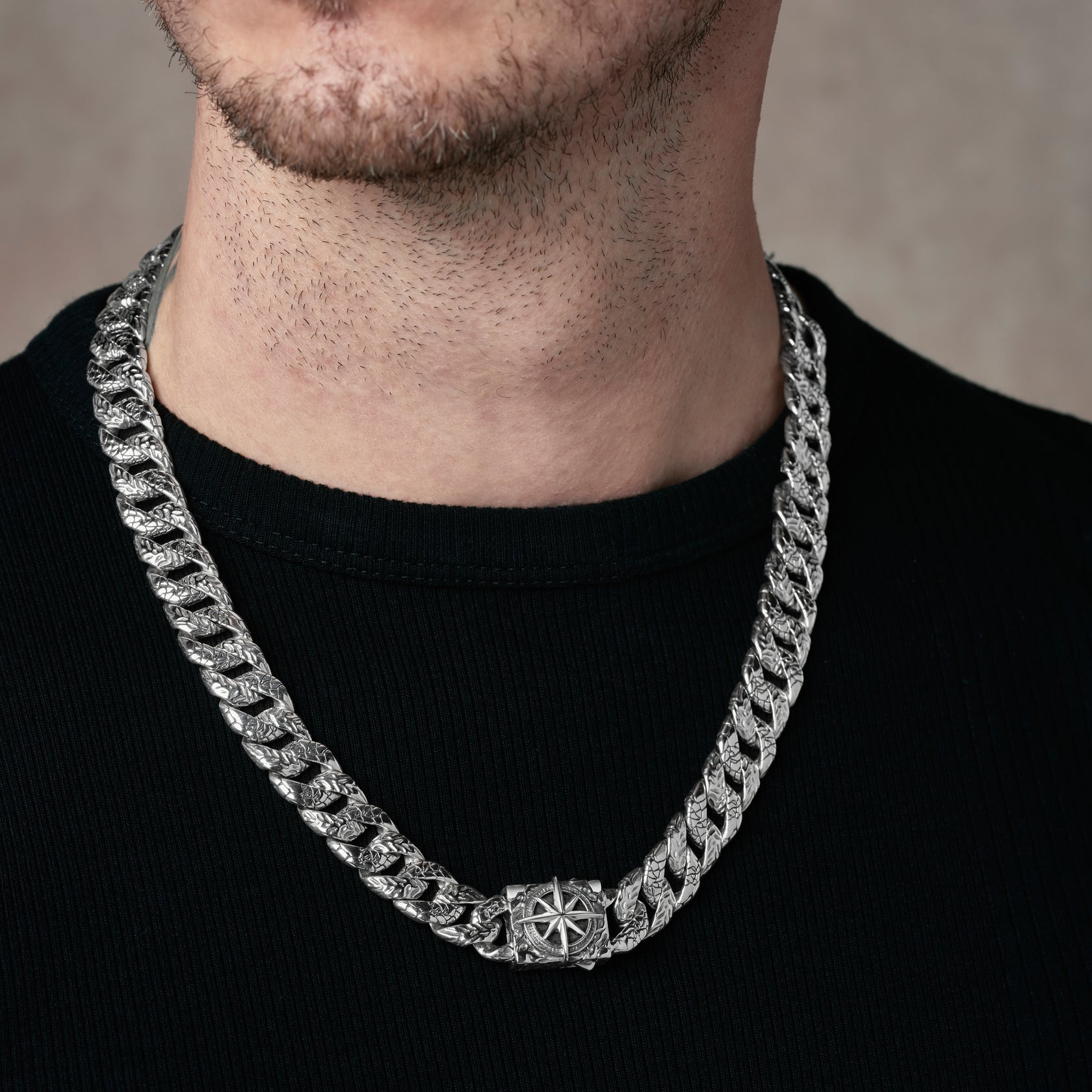 "Capsize" Handcrafted Sterling Silver Men's Chain Clocks and Colours