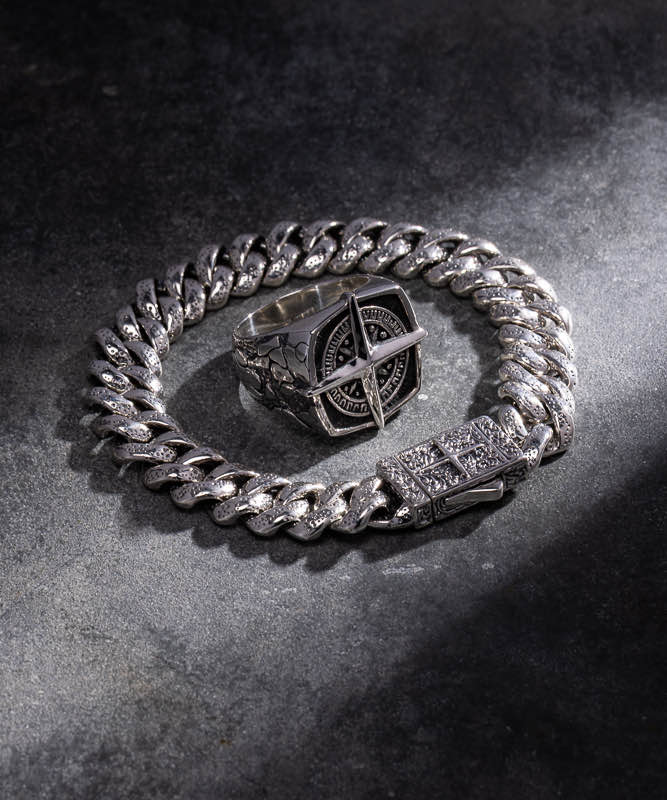 Shop All 925 Sterling Silver Men's Jewelry | Clocks and Colours