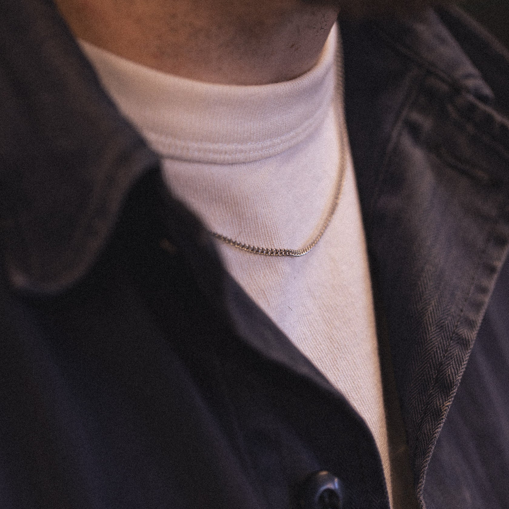 Curb Chain: Men's Curb Chain Necklace in Sterling Silver – Clocks