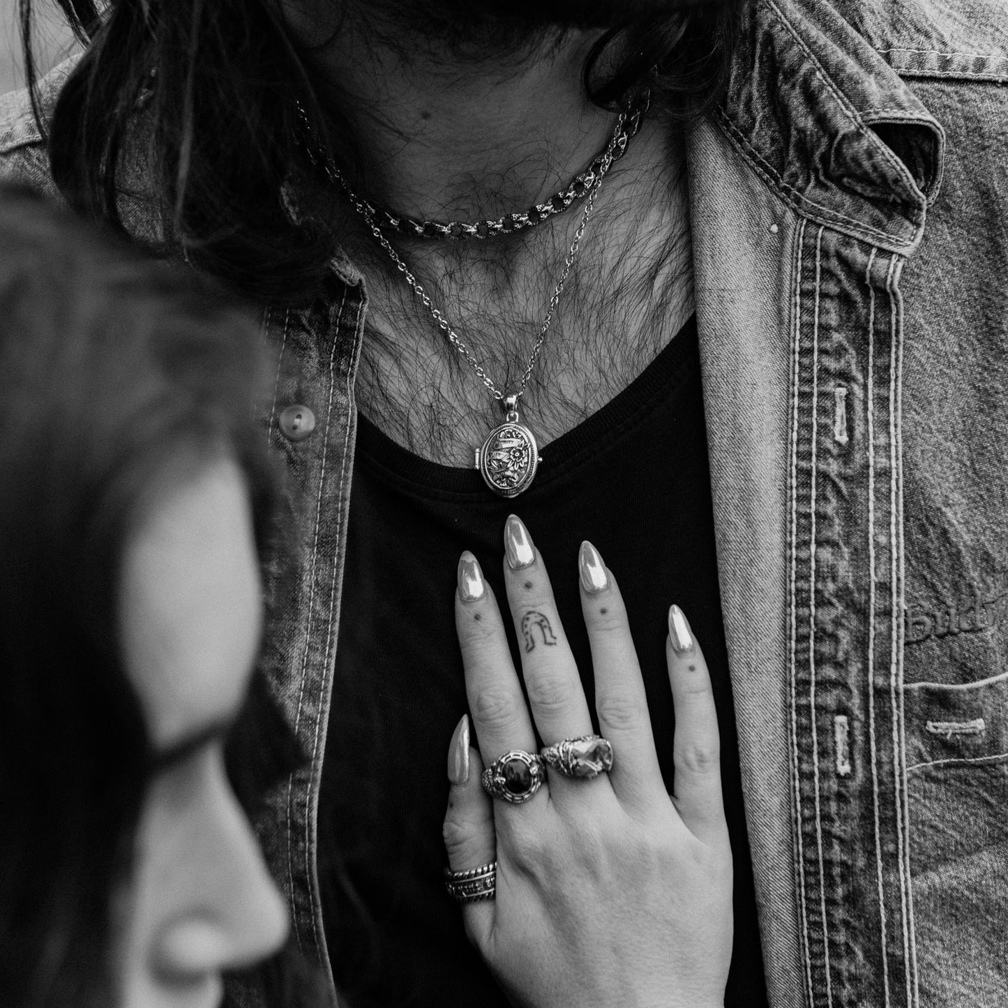 Telos Stainless Steel choker chain necklace