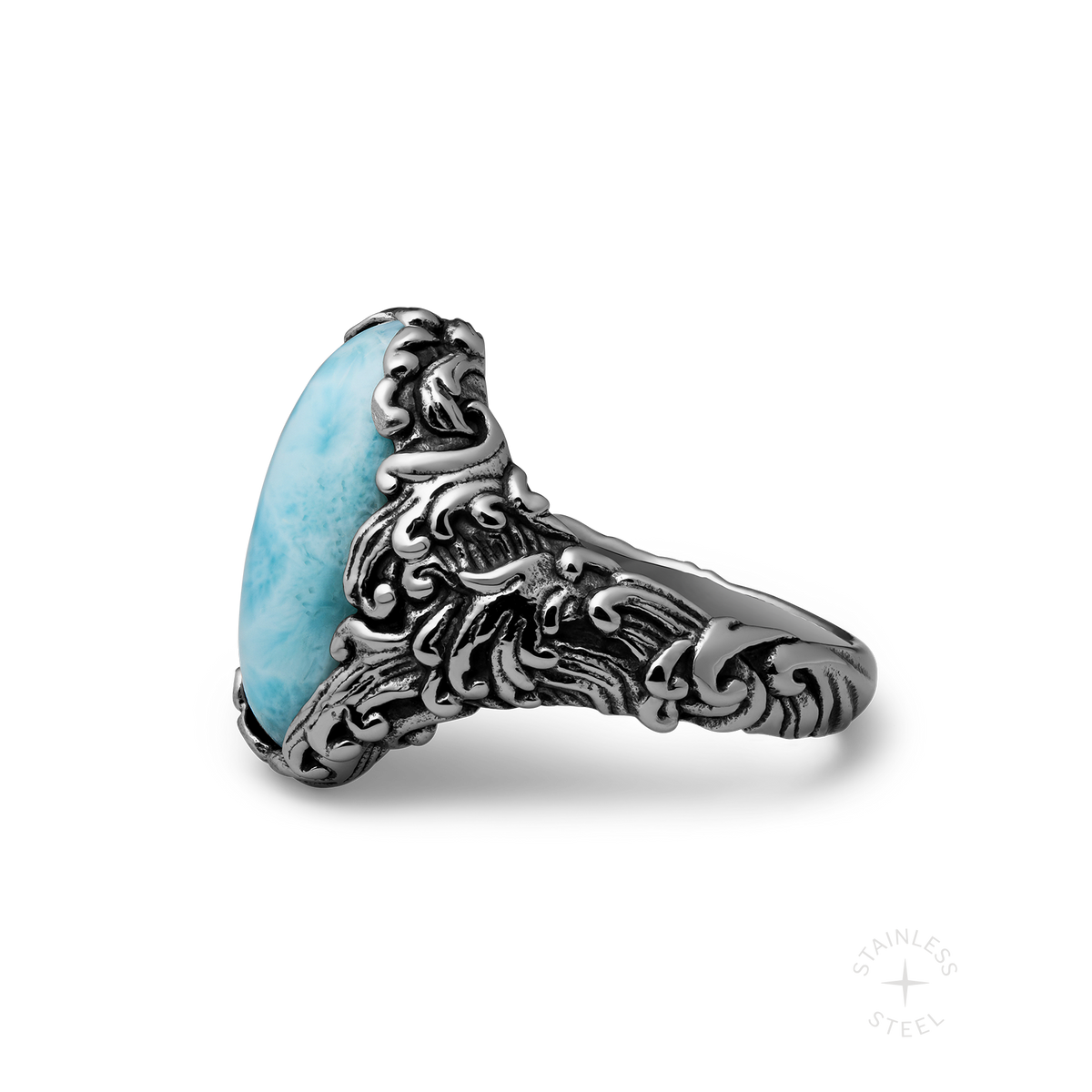 Deadly Seas stainless steel ring - off figure