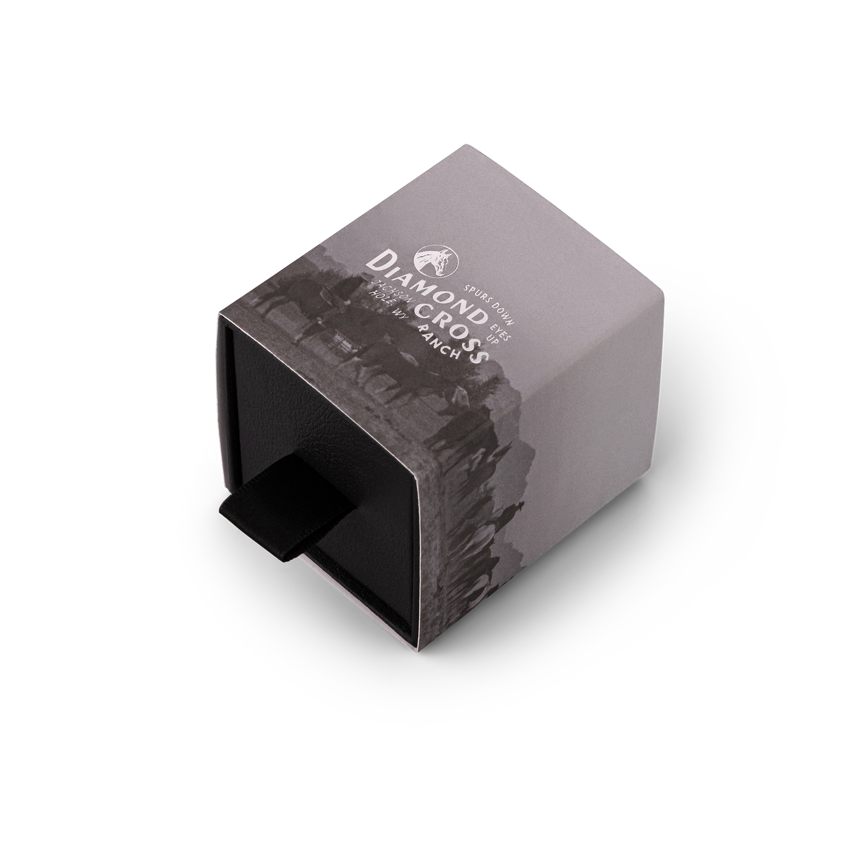 Diamond Cross Ranch sterling silver with dark green nephrite stone chunky signet ring for men box