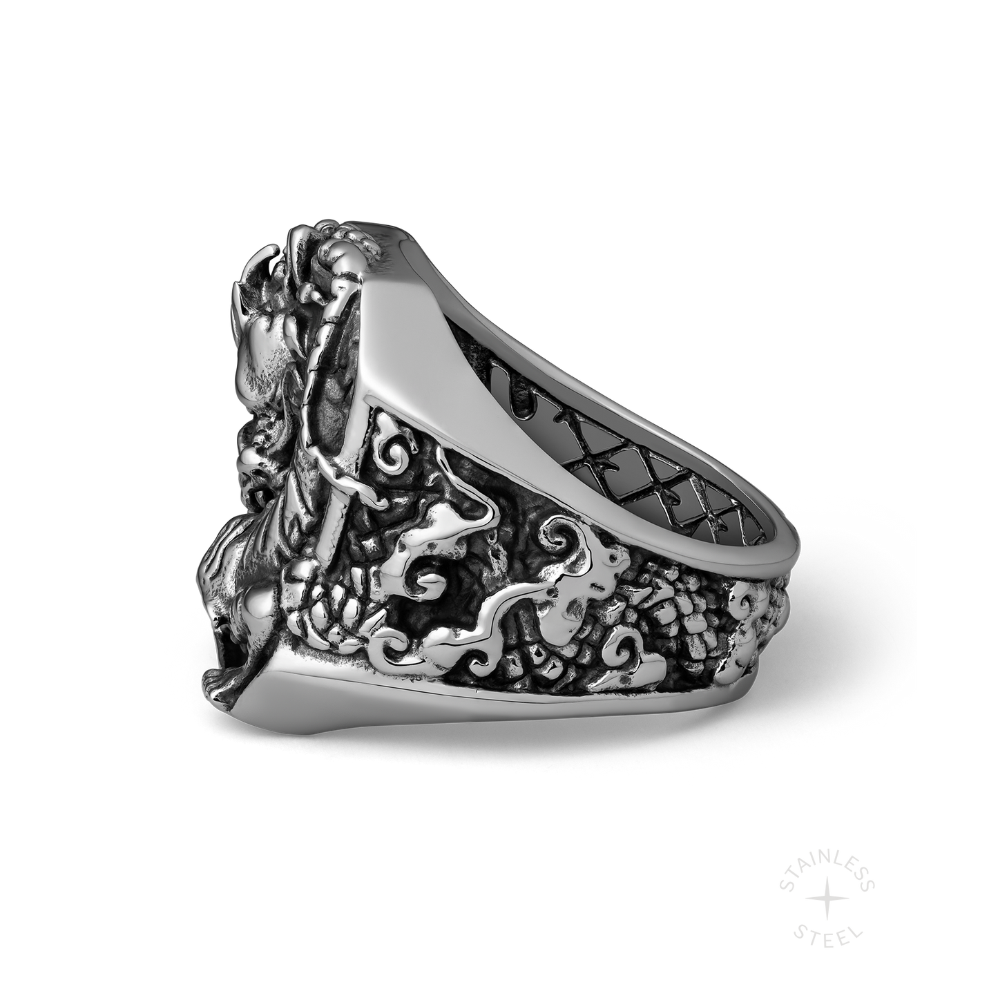 Divine Schism stainless steel ring - off figure