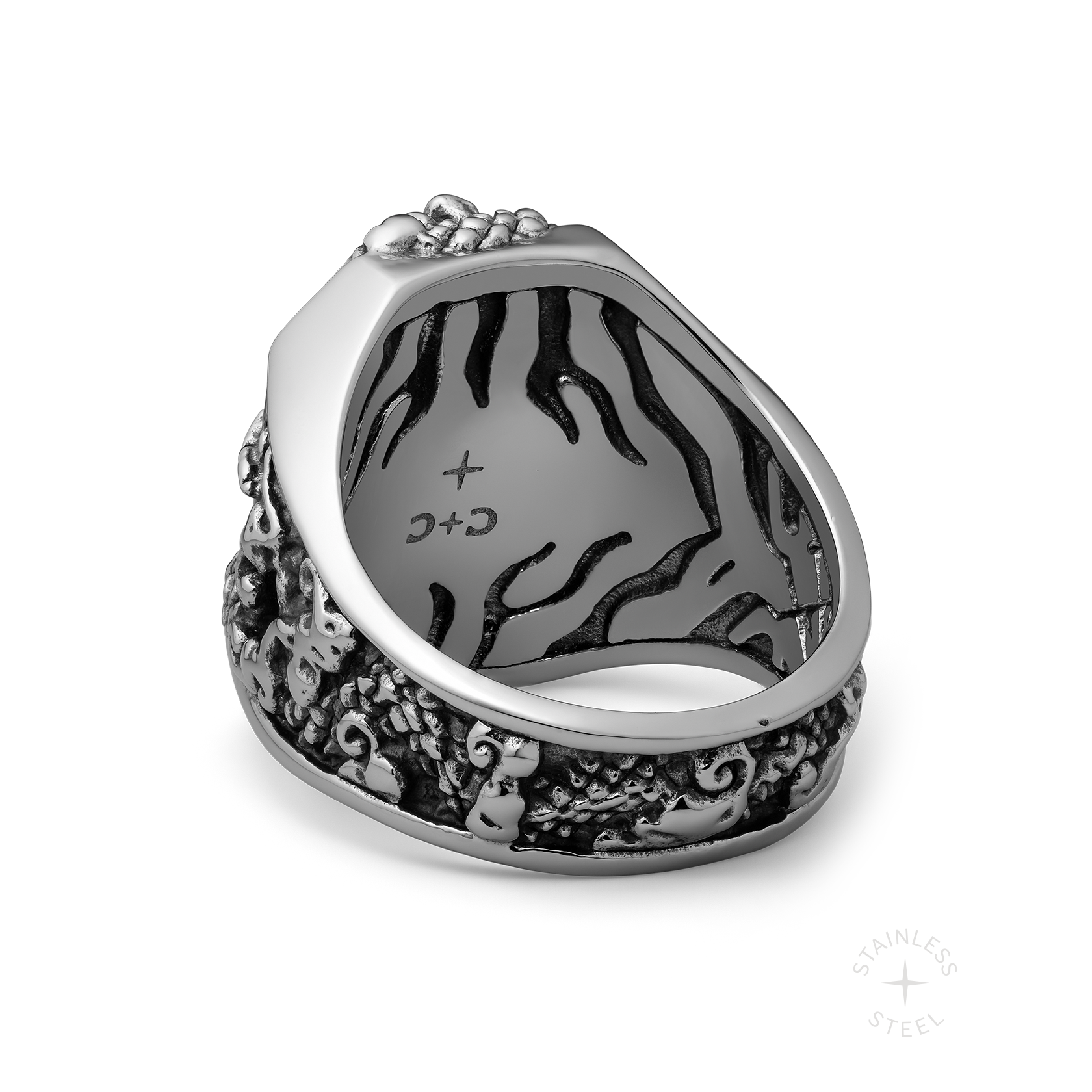 Divine Schism stainless steel ring - off figure