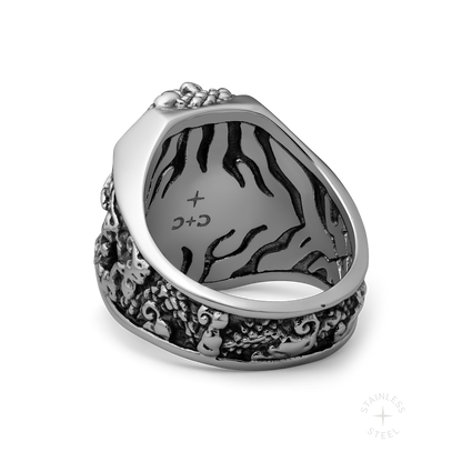 Divine Schism stainless steel ring - off figure