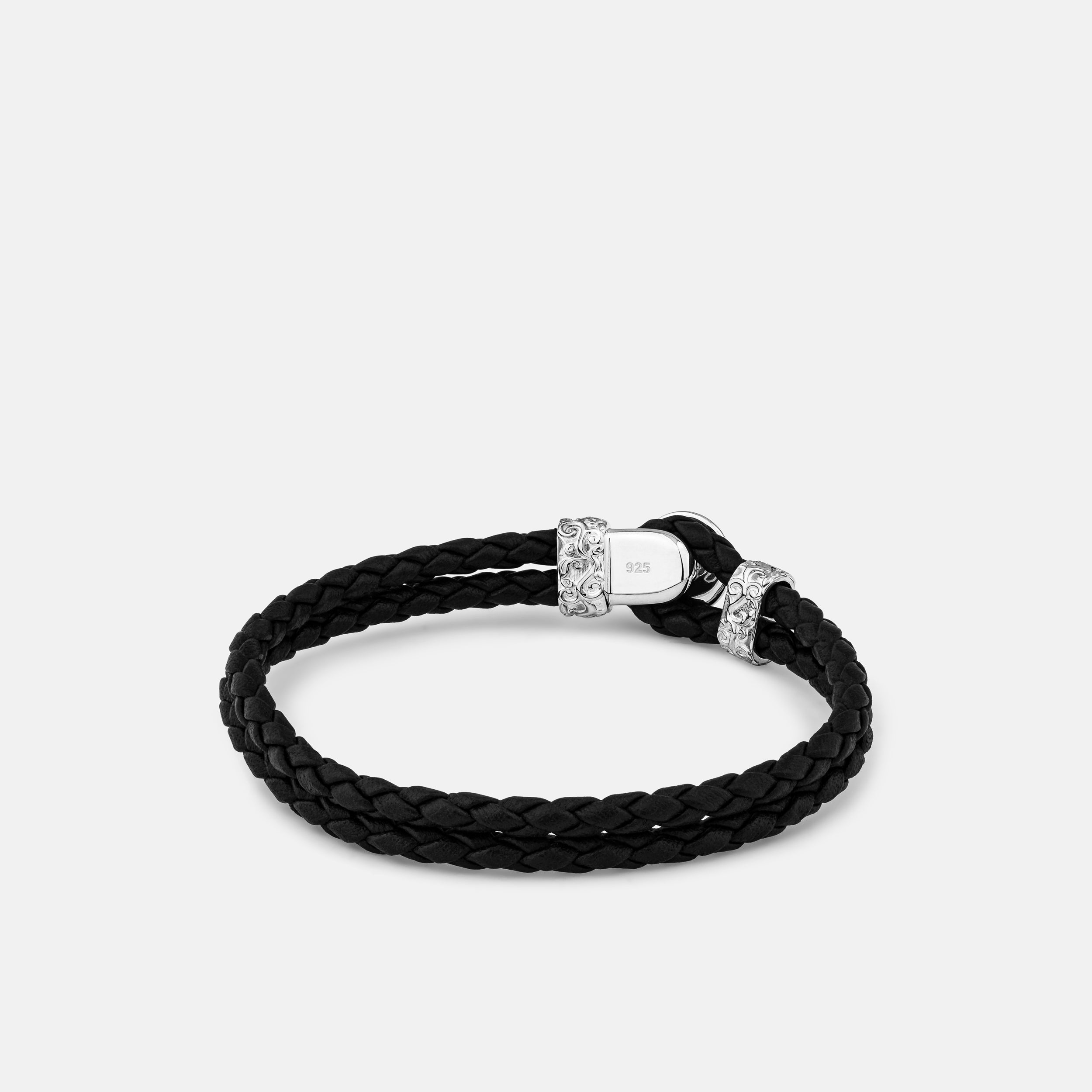 "Double Down" Handcrafted Sterling Silver Men's Bracelet Clocks and