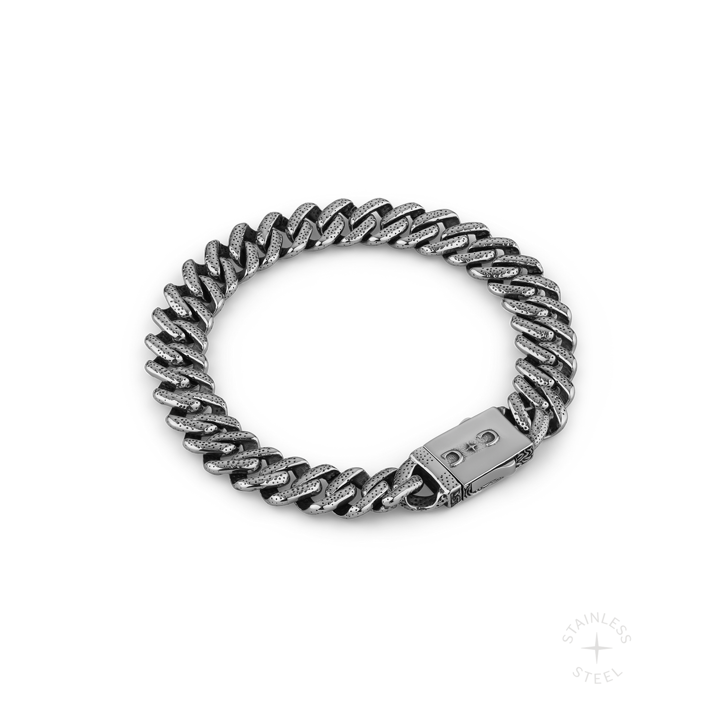 stainless steel cuban chain bracelet for men