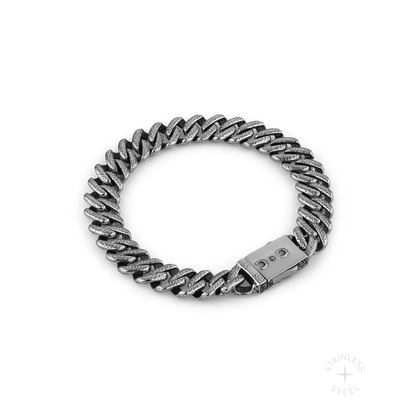 stainless steel cuban chain bracelet for men
