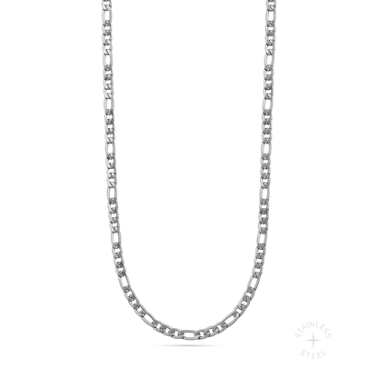 Stainless steel figaro chain necklace for men