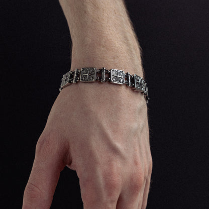 Fortify stainless steel bracelet - on figure