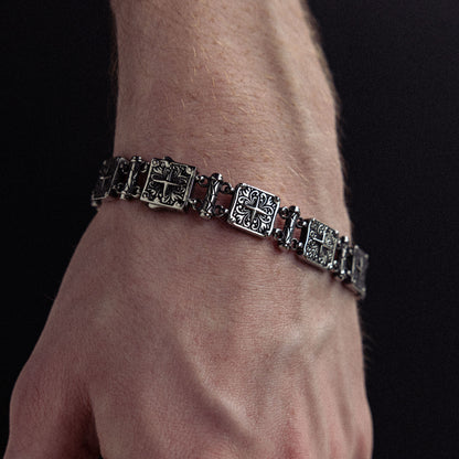 Fortify stainless steel bracelet - on figure