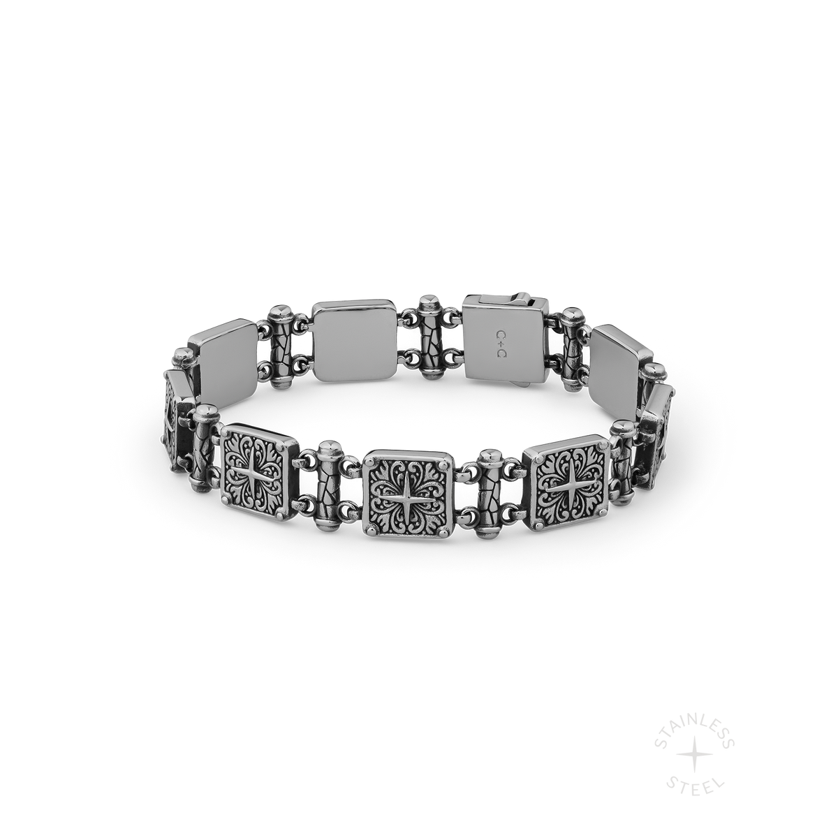 Fortify stainless steel bracelet - off figure