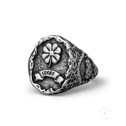 Fortune's Mercy stainless steel ring - off figure