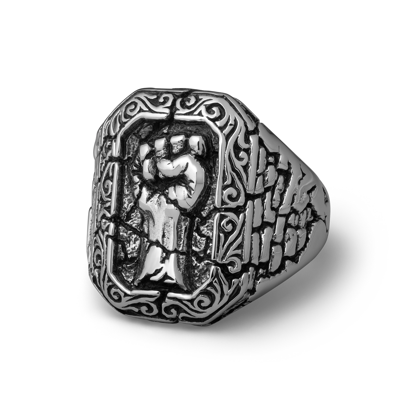 Fracture Handcrafted Sterling silver Ring 