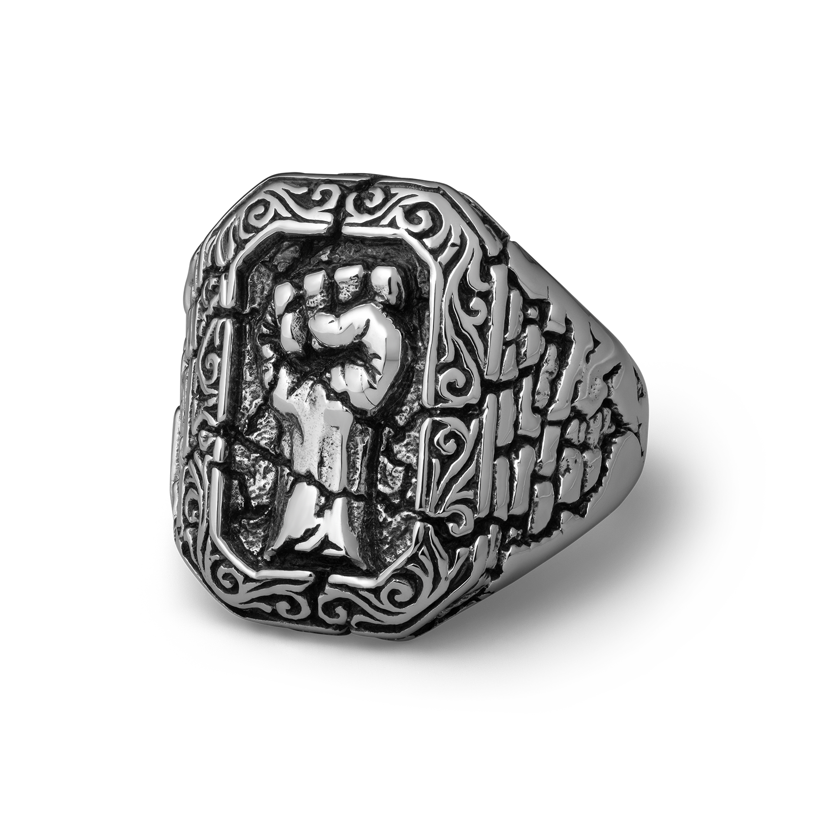 Fracture Handcrafted Sterling silver Ring 