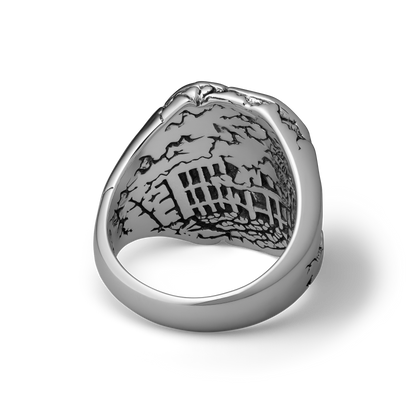 Fracture Handcrafted Sterling silver Ring 