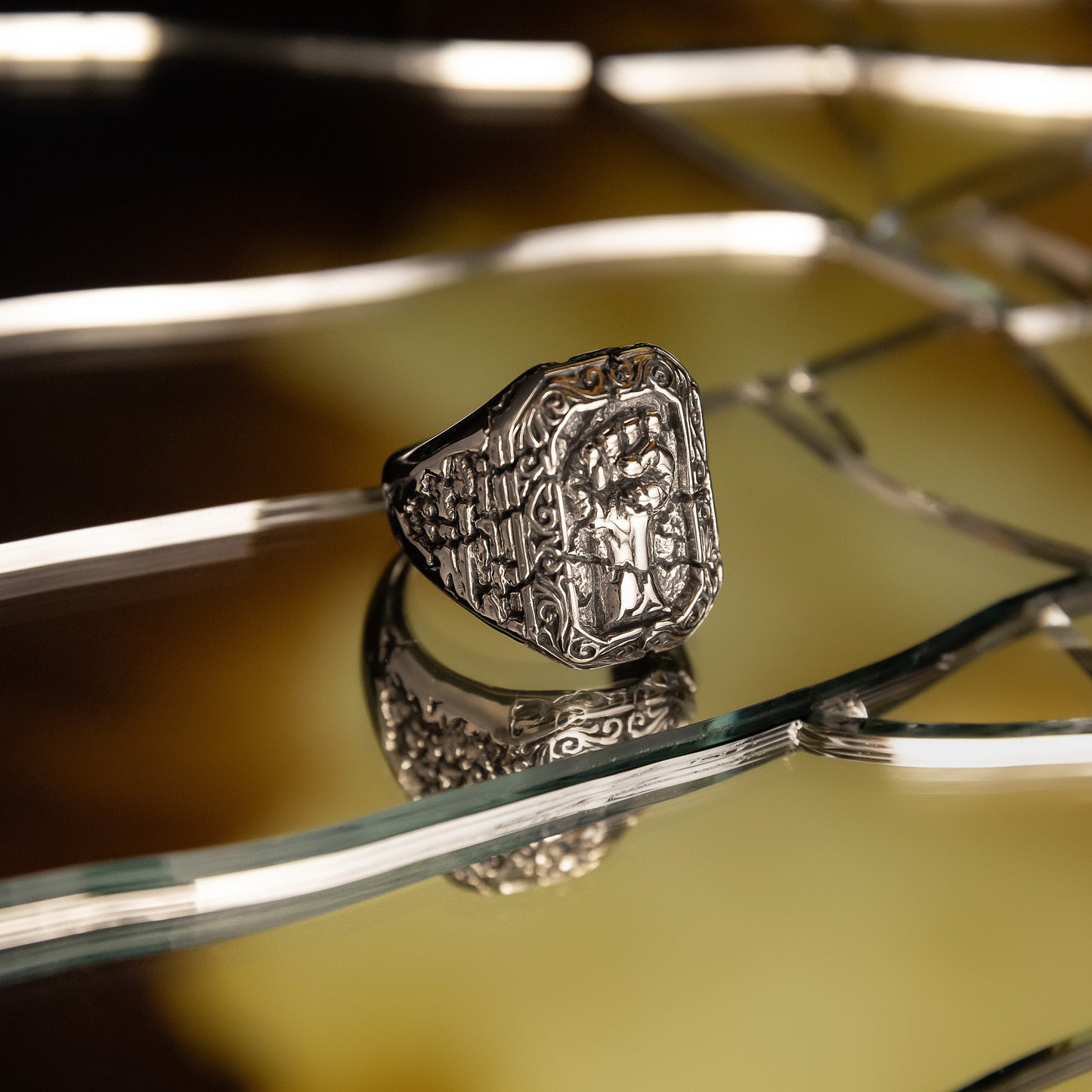 Fracture Handcrafted Sterling silver Ring 