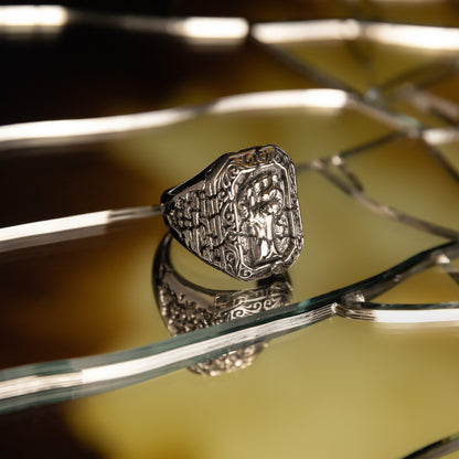 Fracture Handcrafted Sterling silver Ring 