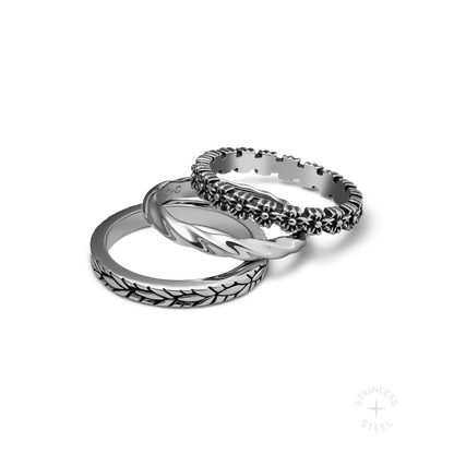 Grounded stainless steel ring - off figure
