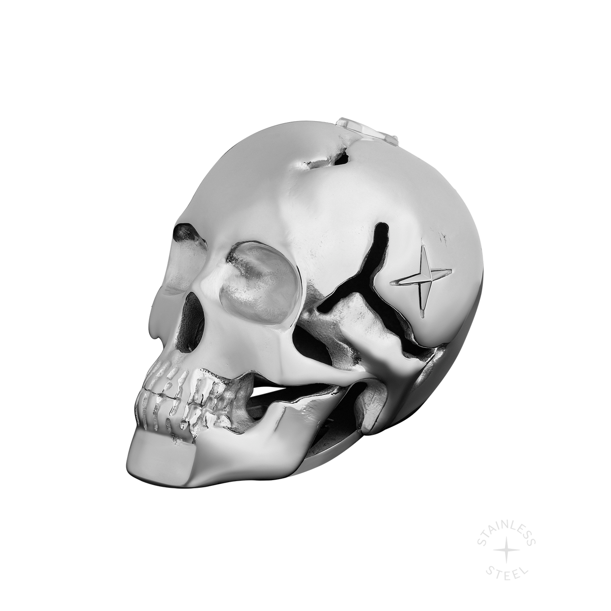 Stainless Steel Biker Skull Skeleton Beer Bottle Cap Opener Stainless Steel Biker Skull Skeleton Beer Bottle Cap Opener