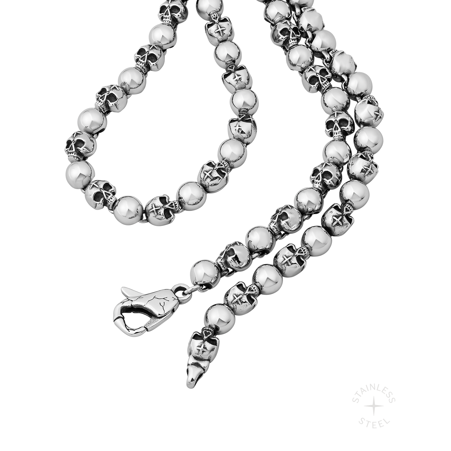 Headlock Stainless Steel skull chain necklace