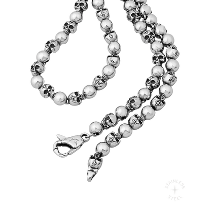 Headlock Stainless Steel skull chain necklace