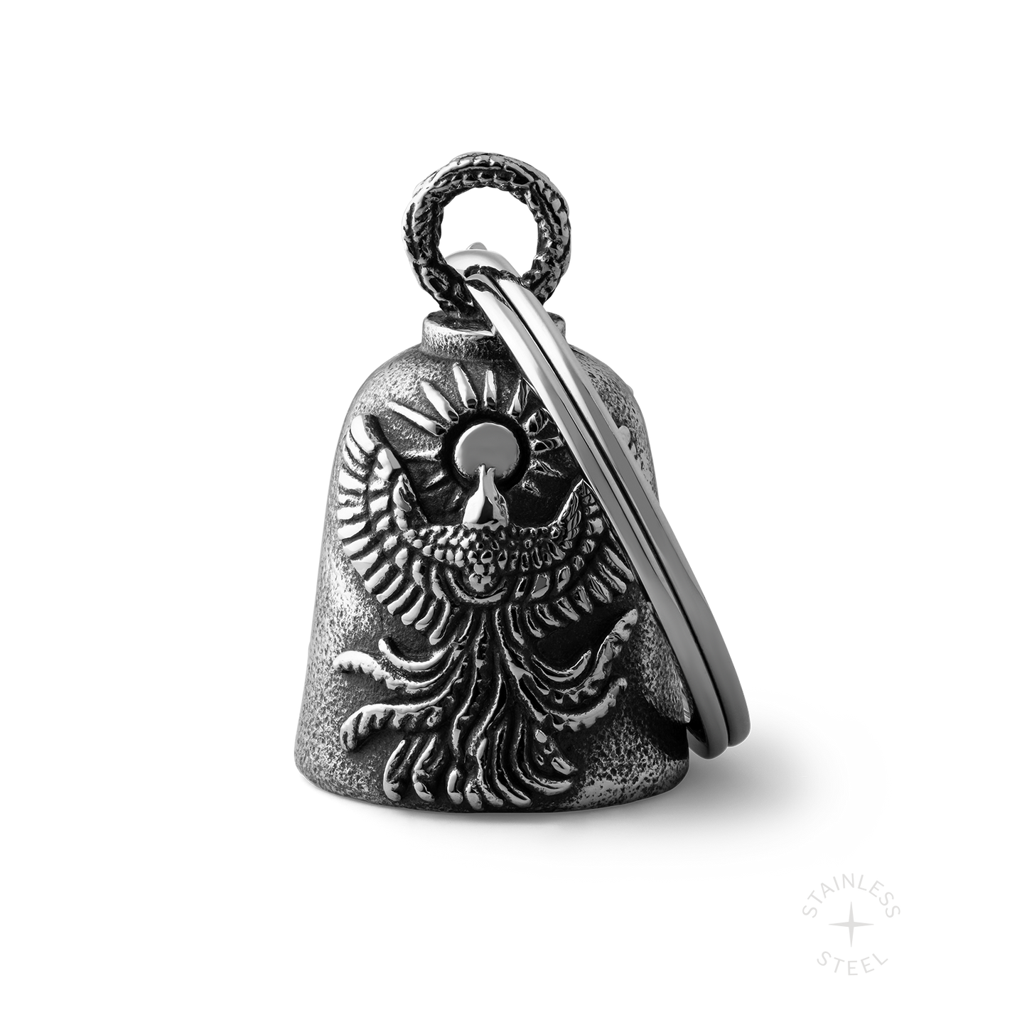 Stainless Steel Biker bell keychain accessory