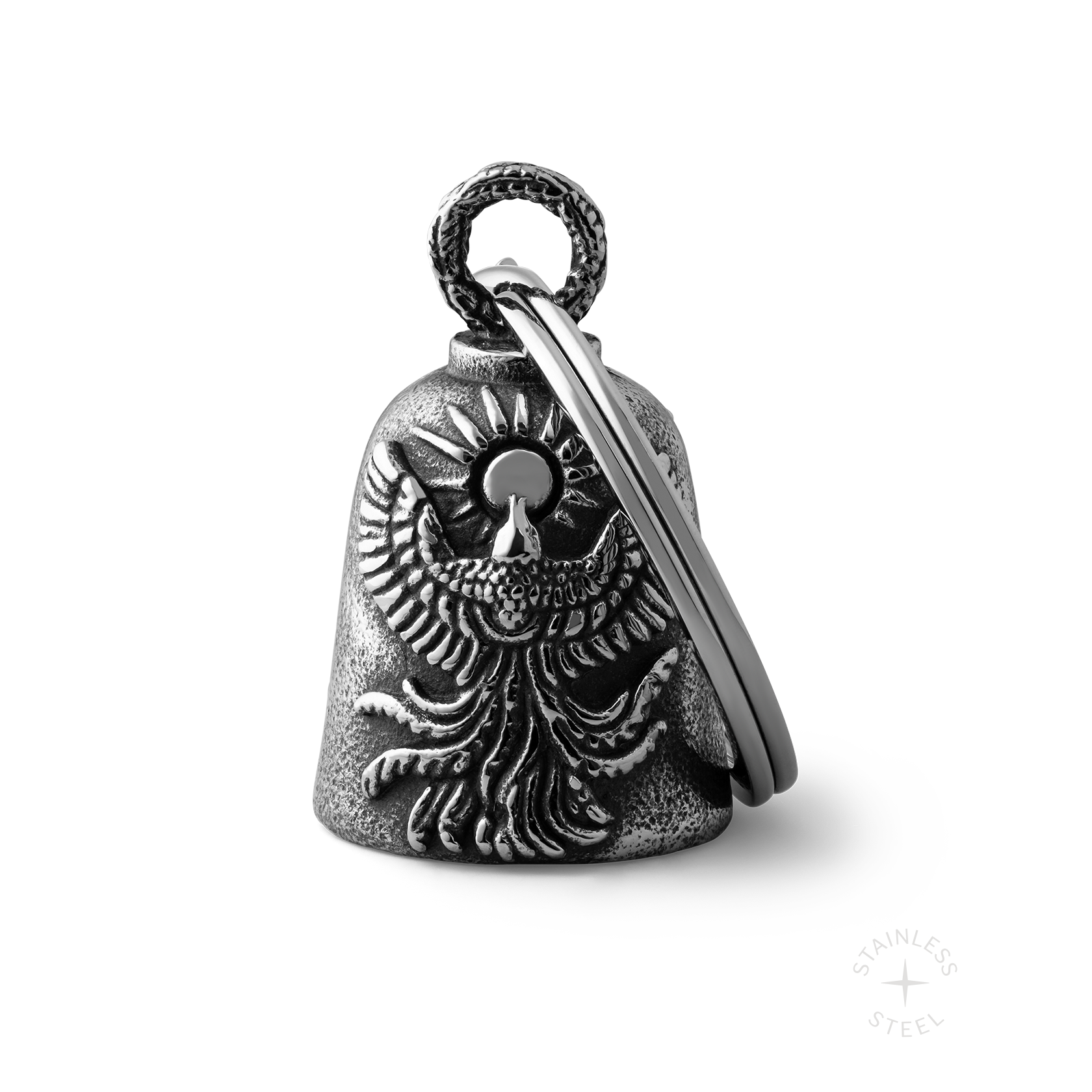 Stainless Steel Biker bell keychain accessory