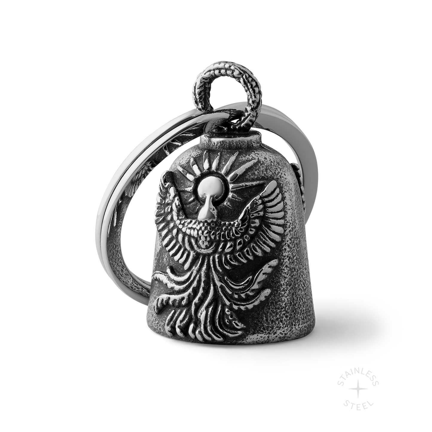 Stainless Steel Biker bell keychain accessory